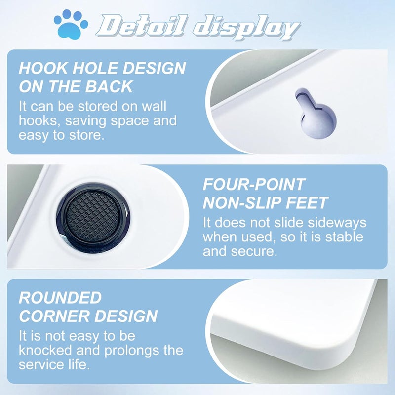 Kytree Digital Pet Scale for Small Animal, LED Display Puppy Whelping Scale with Tape Measure, Collar, Scissors for Newborn Pets, Cats, Dogs, Animals, Measures Up to 15kg, 11.4 * 7.1" (White) - Image 3